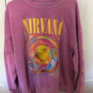 Nirvana Purple Graphic Women's Sweater
